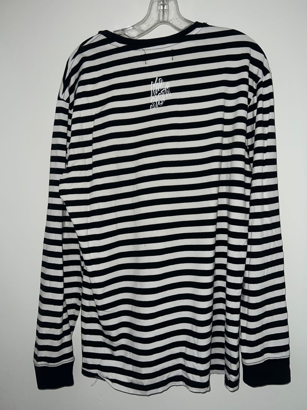 BW Striped Cartoon Long Sleeve