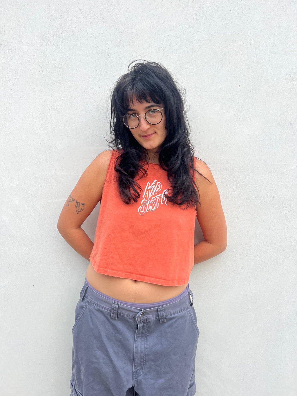 Orange Kid Sistr Crop Top
