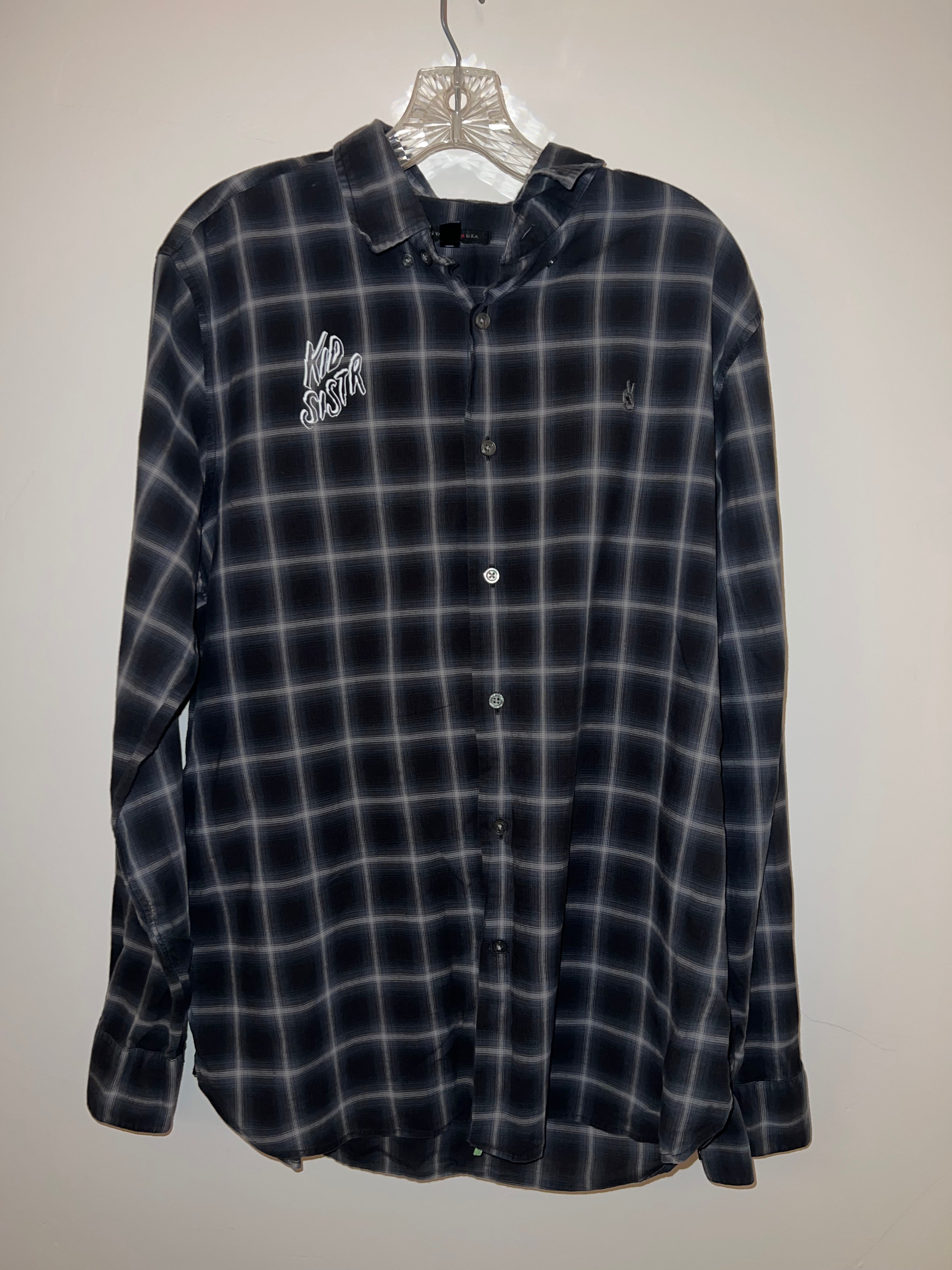 Black n Grey Shitshow Button Long Sleeve