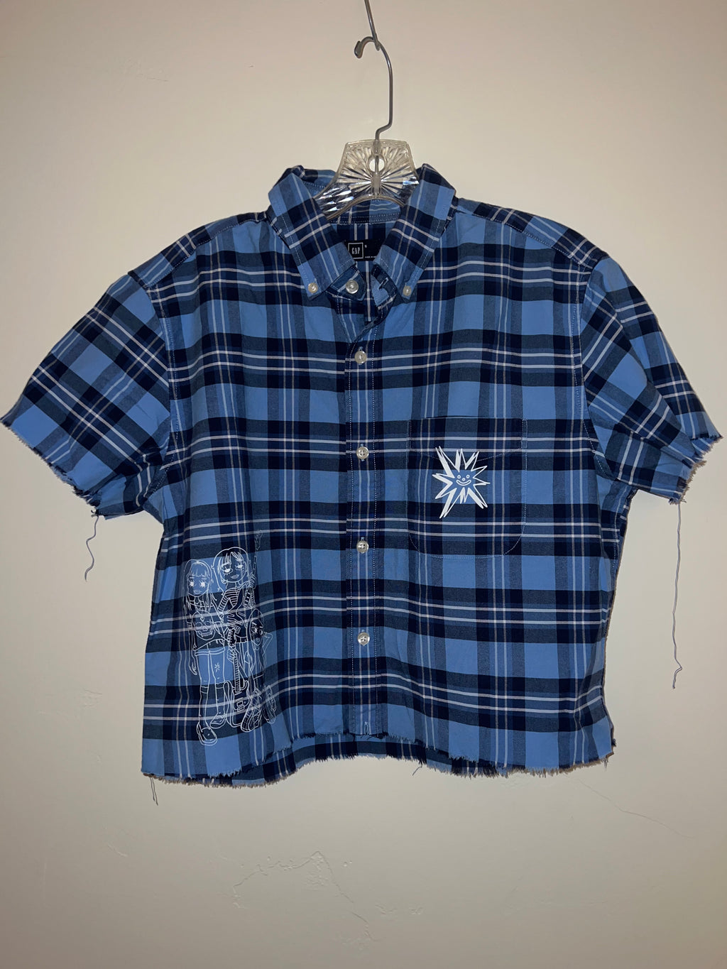 Blue Button Up