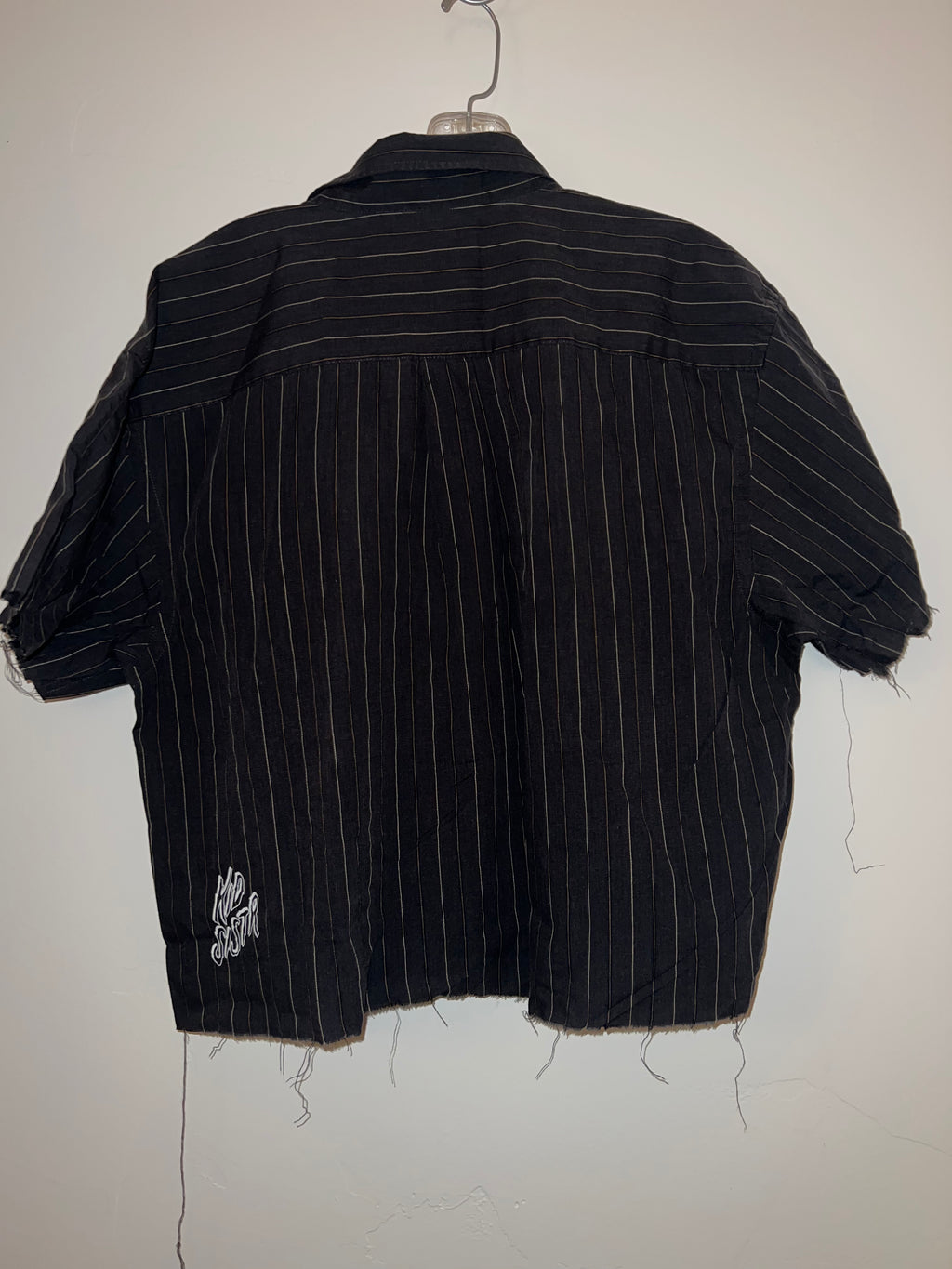Grey Striped Button Up